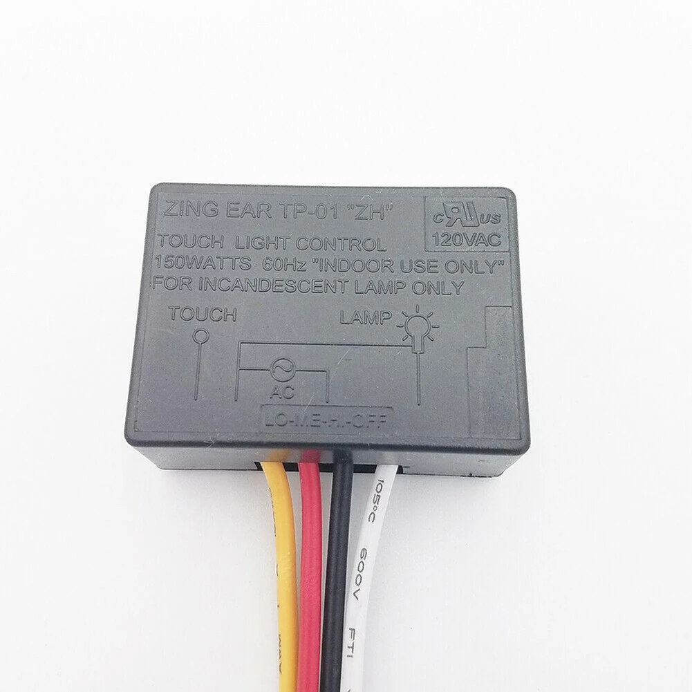 Zing Ear TP-01 ZH 3 Way Touch Lamp Dimmer Switch Control Module Sensor Desk Light Parts For Bulbs Light 120 Volt 60 Hz 150 Watt
Zing Ear TP-01 ZH 3 Way Touch Lamp Dimmer Switch Control Module Sensor Desk Light Parts For Bulbs Light 120 Volt 60 Hz 150 Watt