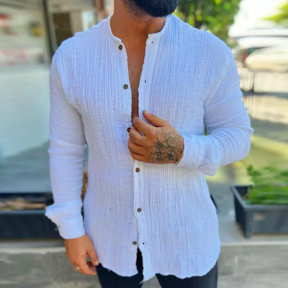 Men Autumn Shirt Solid Color Soft Thermal Close-fitting Men Autumn Shirt Men Shirt for Home
Men Autumn Shirt Solid Color Soft Thermal Close-fitting Men Autumn Shirt Men Shirt for Home