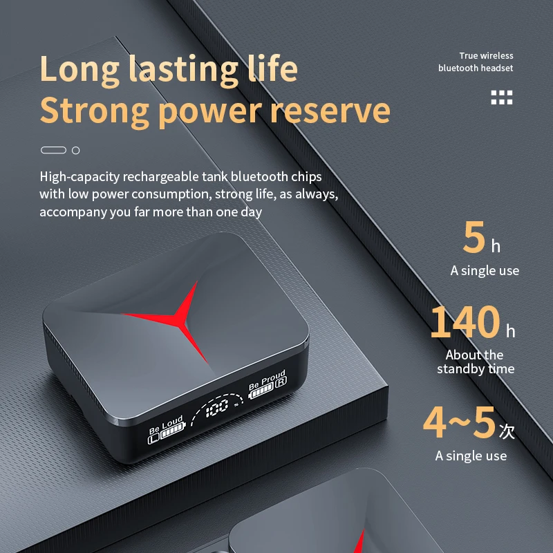 2023 New Bluetooth 5.3 Wireless TWS Headset Waterproof Noise Canceling Game Earbuds with LED Screen HiFi Music Sports Earphone
2023 New Bluetooth 5.3 Wireless TWS Headset Waterproof Noise Canceling Game Earbuds with LED Screen HiFi Music Sports Earphone