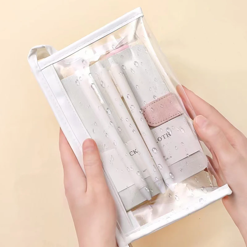 School Supplies Waterproof Pencil Case Box Transparent Stationery Holder Organizer Pencilcase Cute Zipper Makeup Bag
School Supplies Waterproof Pencil Case Box Transparent Stationery Holder Organizer Pencilcase Cute Zipper Makeup Bag