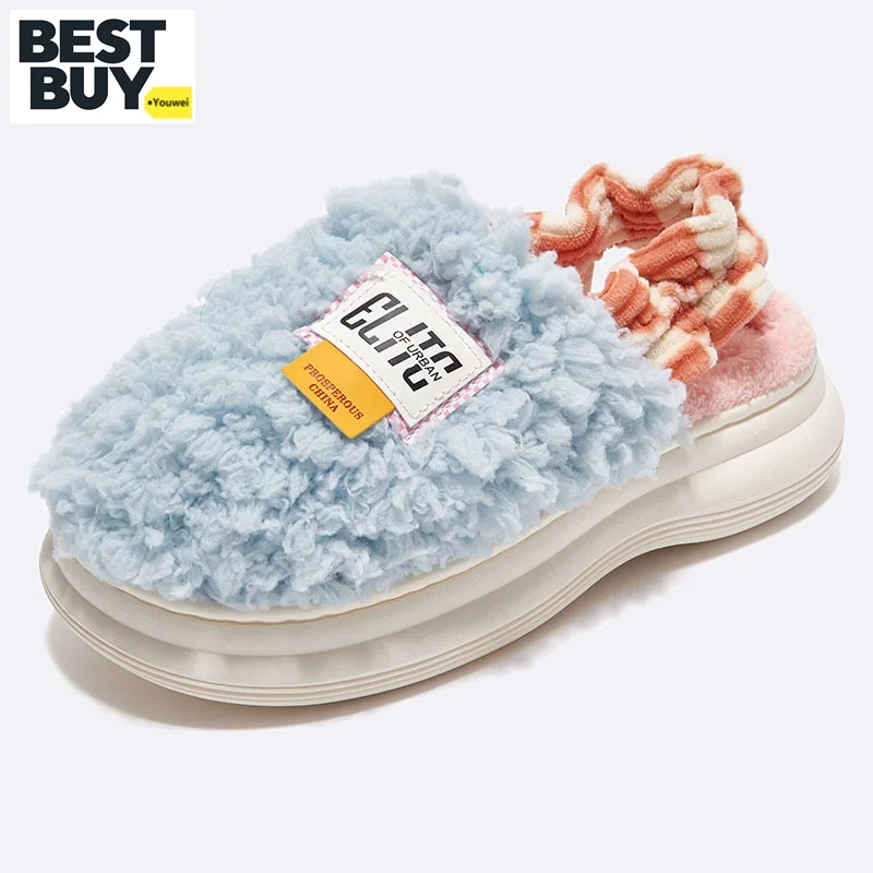 Autumn and winter lovers after tying slippers plush top stylish letter lovers men and women indoor and outdoor slippers
Autumn and winter lovers after tying slippers plush top stylish letter lovers men and women indoor and outdoor slippers
