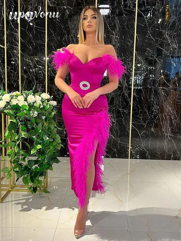 Free Shipping Elegant Rose Feather Bandage Dress 2022 Summer Women Sleeveless Bodycon Split Fashion Evening Party Dress Vestidos
Free Shipping Elegant Rose Feather Bandage Dress 2022 Summer Women Sleeveless Bodycon Split Fashion Evening Party Dress Vestidos