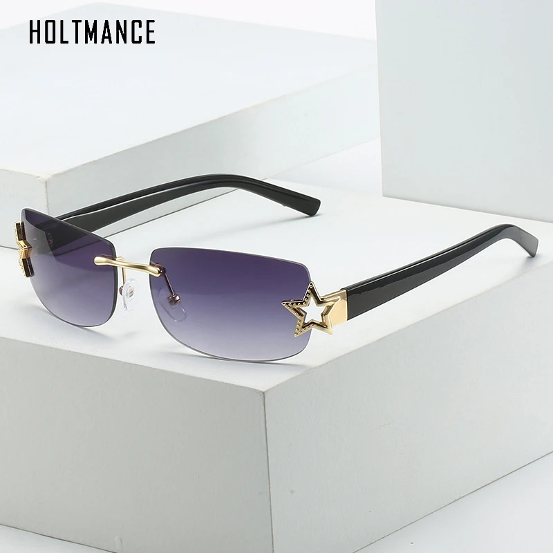 HOLTMANCE Y2K Frameless Square Sunglasses for Women Fashion Brand Design Metal Star Men Trend Sun Glasses UV400
HOLTMANCE Y2K Frameless Square Sunglasses for Women Fashion Brand Design Metal Star Men Trend Sun Glasses UV400