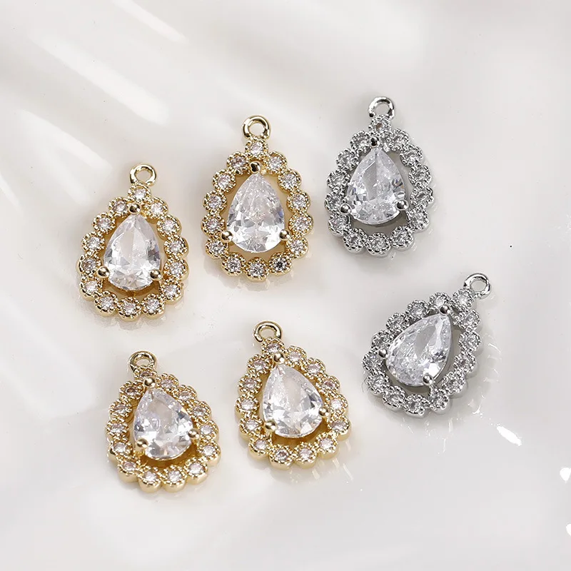 New Arrival! 10x14mm 2pcs Cubic Zirconia/Crystal Drop Charm for Ear DIY Making Parts,Jewelry Accessories Findings & Component
New Arrival! 10x14mm 2pcs Cubic Zirconia/Crystal Drop Charm for Ear DIY Making Parts,Jewelry Accessories Findings & Component