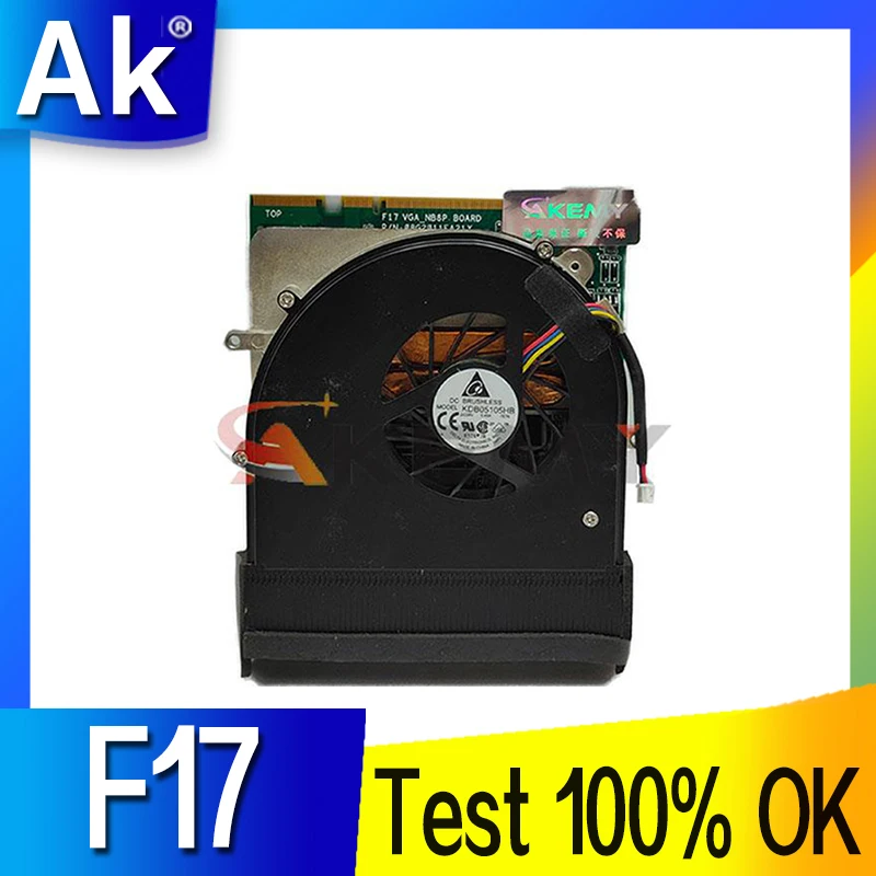 For ASUS F17 VGA _NB8P BOARD Graphics Video Card with fan tested full well
For ASUS F17 VGA _NB8P BOARD Graphics Video Card with fan tested full well