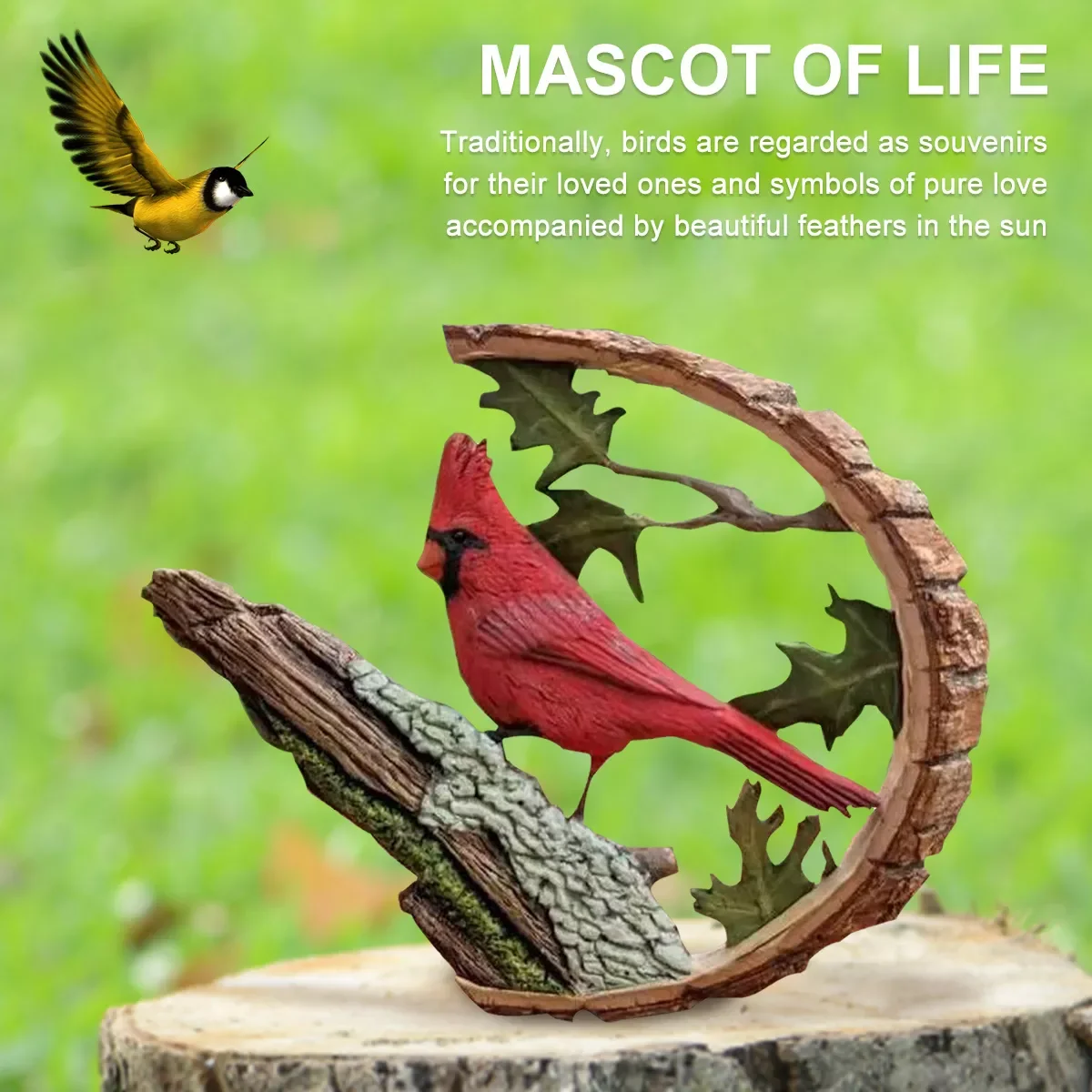 Bird on Wood Branch Handmade Bird Figurines Miniature Animals Sculpture Wood Carved Resin Statue for Tabletop Wall Decoration
Bird on Wood Branch Handmade Bird Figurines Miniature Animals Sculpture Wood Carved Resin Statue for Tabletop Wall Decoration