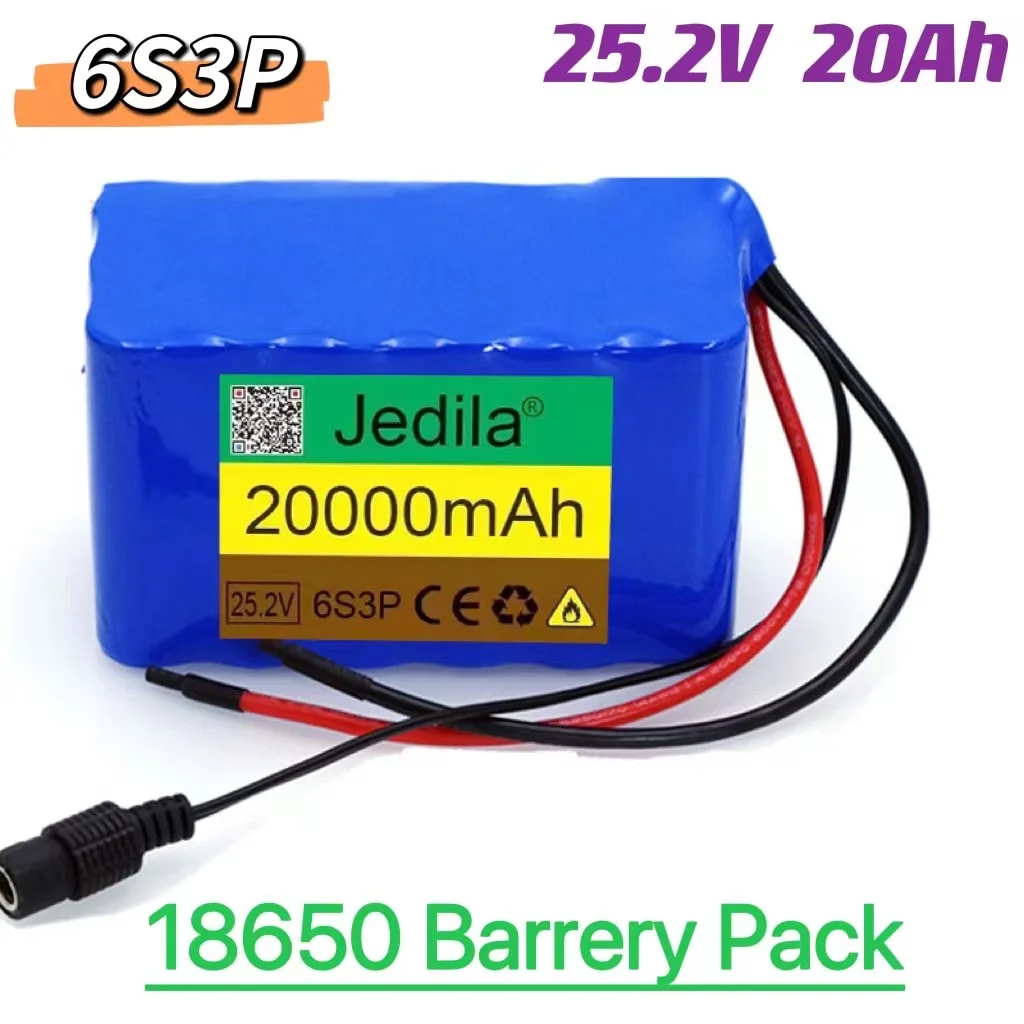 100% new 24V 20Ah 6S3P 18650 battery lithium battery 25,2V 20000mAh electric bike mopped/electric/lithium ions battery + charger
100% new 24V 20Ah 6S3P 18650 battery lithium battery 25,2V 20000mAh electric bike mopped/electric/lithium ions battery + charger