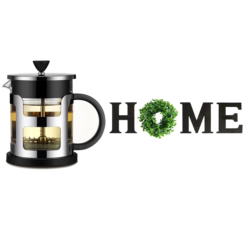 Wooden Home Sign With Artificial Eucalyptus Wreath,Home Letters & 1L French Press Stainless Steel Coffee Pot Maker
Wooden Home Sign With Artificial Eucalyptus Wreath,Home Letters & 1L French Press Stainless Steel Coffee Pot Maker