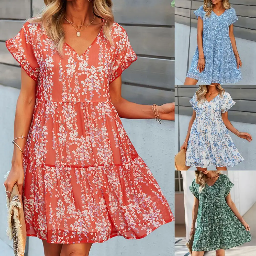 Summer Elegant Loose Women Dress Hollow Out Pattern V-Neck Flare Sleeve Embroidery Dress Ladies Beach Sexy Mini Dresses Vestidos
Summer Elegant Loose Women Dress Hollow Out Pattern V-Neck Flare Sleeve Embroidery Dress Ladies Beach Sexy Mini Dresses Vestidos