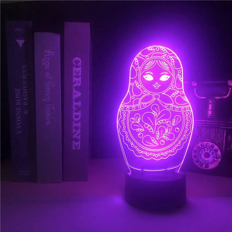 Новинка, настольная 3d-лампа с изображением куклы матрешки, светодиодный ночсветильник с дистанционным управлением, детский подарок, декор ...
Новинка, настольная 3d-лампа с изображением куклы матрешки, светодиодный ночсветильник с дистанционным управлением, детский подарок, декор ...