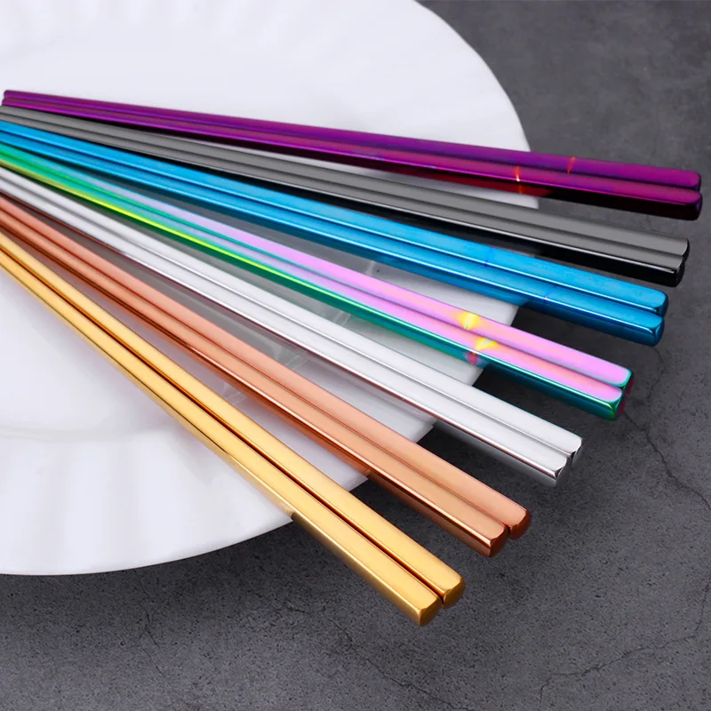 1 Pair Stainless Steel Chopsticks Portable Non-slip Food Sticks Tableware 21cm Chinese Chopsticks Tableware Kitchen Tools
1 Pair Stainless Steel Chopsticks Portable Non-slip Food Sticks Tableware 21cm Chinese Chopsticks Tableware Kitchen Tools