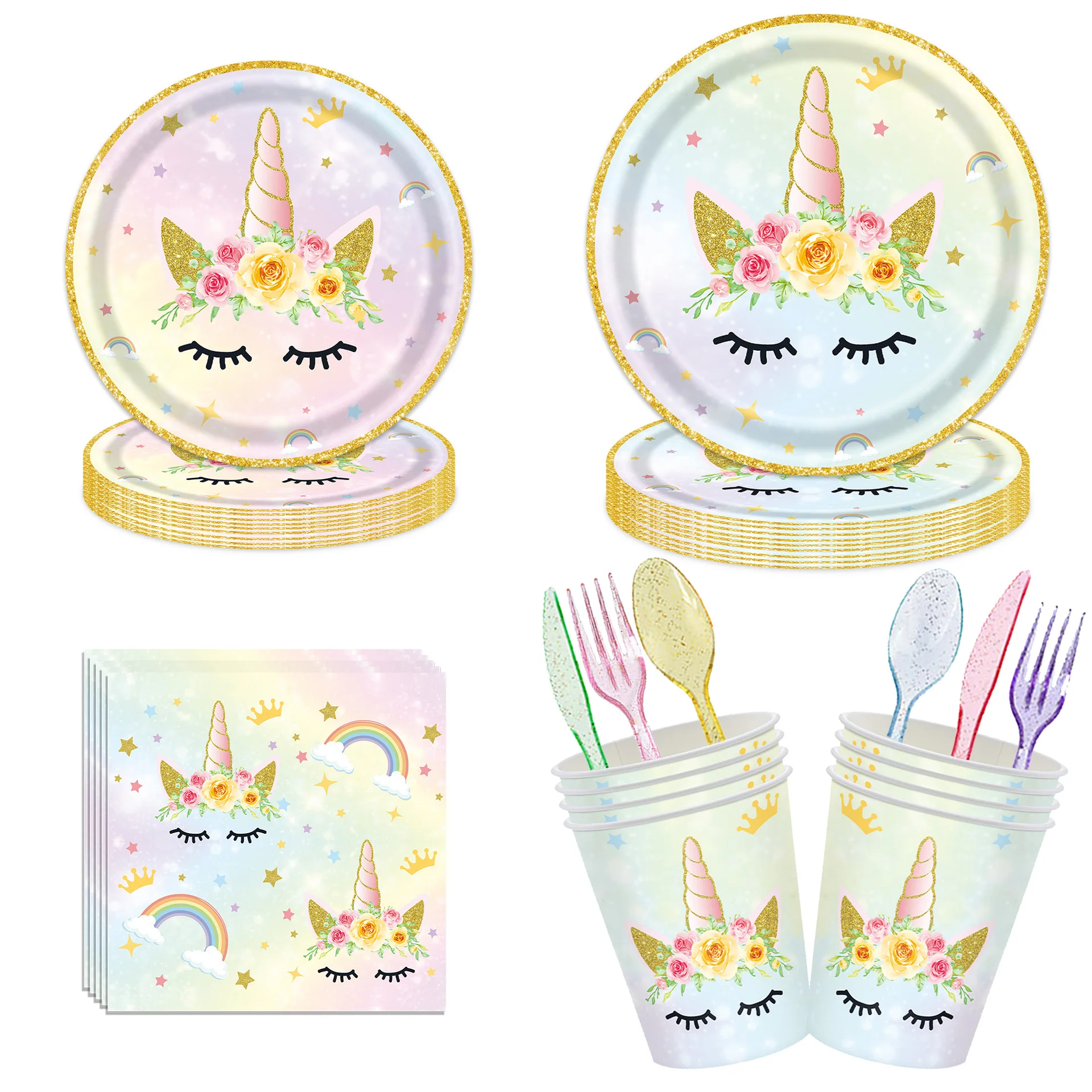Unicorn Birthday Party Decoration Unicorn Tableware Paper Plates Cups Napkins Toys for Kids Birthday Party Baby Shower Girl
Unicorn Birthday Party Decoration Unicorn Tableware Paper Plates Cups Napkins Toys for Kids Birthday Party Baby Shower Girl