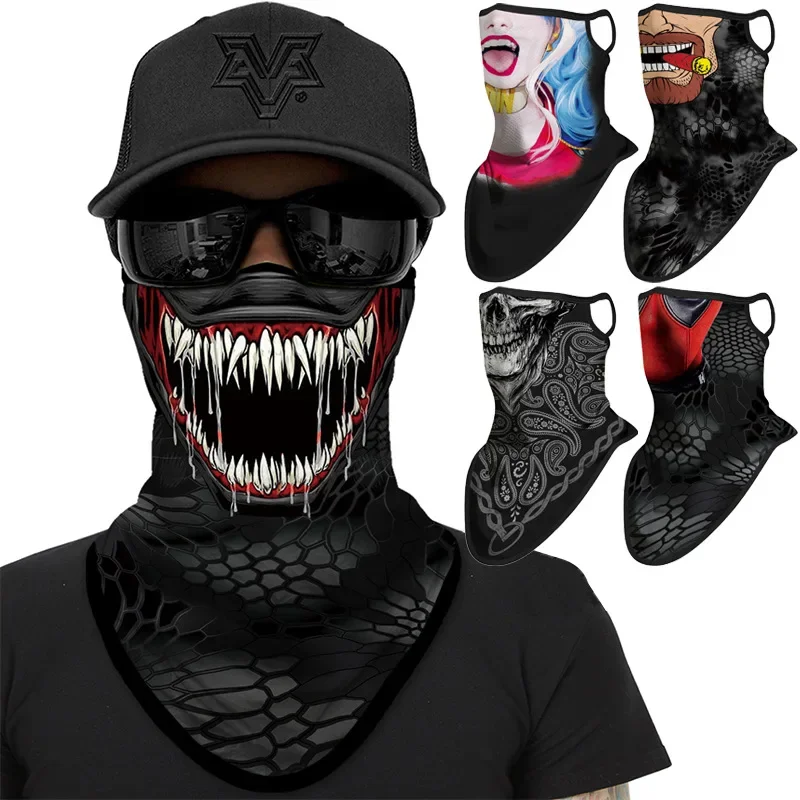 Fashion 3D Print Half Face Mask Windproof Neck Warmer Cycling Headgear Men Motorcycle Bike Face Balaclava Tube Scarf Earloop
Fashion 3D Print Half Face Mask Windproof Neck Warmer Cycling Headgear Men Motorcycle Bike Face Balaclava Tube Scarf Earloop