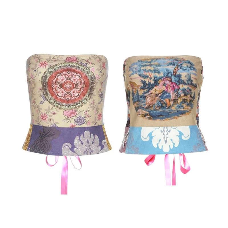 Retro Corset Tops Vintage Oil Paint Bustier Vintage Crop Tops Tank Top Corset Tops For Women To Wear Out Floral Drop Shipping
Retro Corset Tops Vintage Oil Paint Bustier Vintage Crop Tops Tank Top Corset Tops For Women To Wear Out Floral Drop Shipping