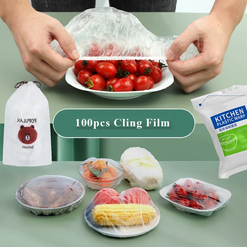 100pcs Food Cover Preservation Disposable Bag Elastic Plastic Wrap Food Warmer Cover Kitchen Organizer And Storage Container
100pcs Food Cover Preservation Disposable Bag Elastic Plastic Wrap Food Warmer Cover Kitchen Organizer And Storage Container