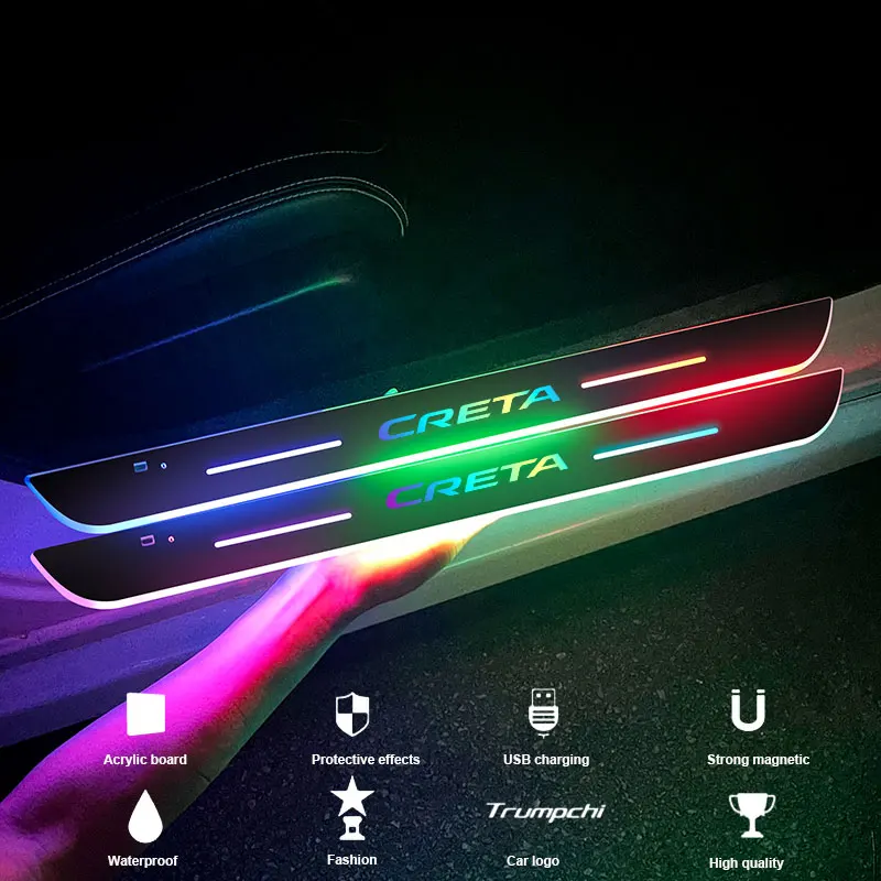 Car door Sill light logo Projector lamp Power Moving LED Welcome Pedal For Hyundai creta IX25 Creta 2015 2016 2017-2023 Car
Car door Sill light logo Projector lamp Power Moving LED Welcome Pedal For Hyundai creta IX25 Creta 2015 2016 2017-2023 Car