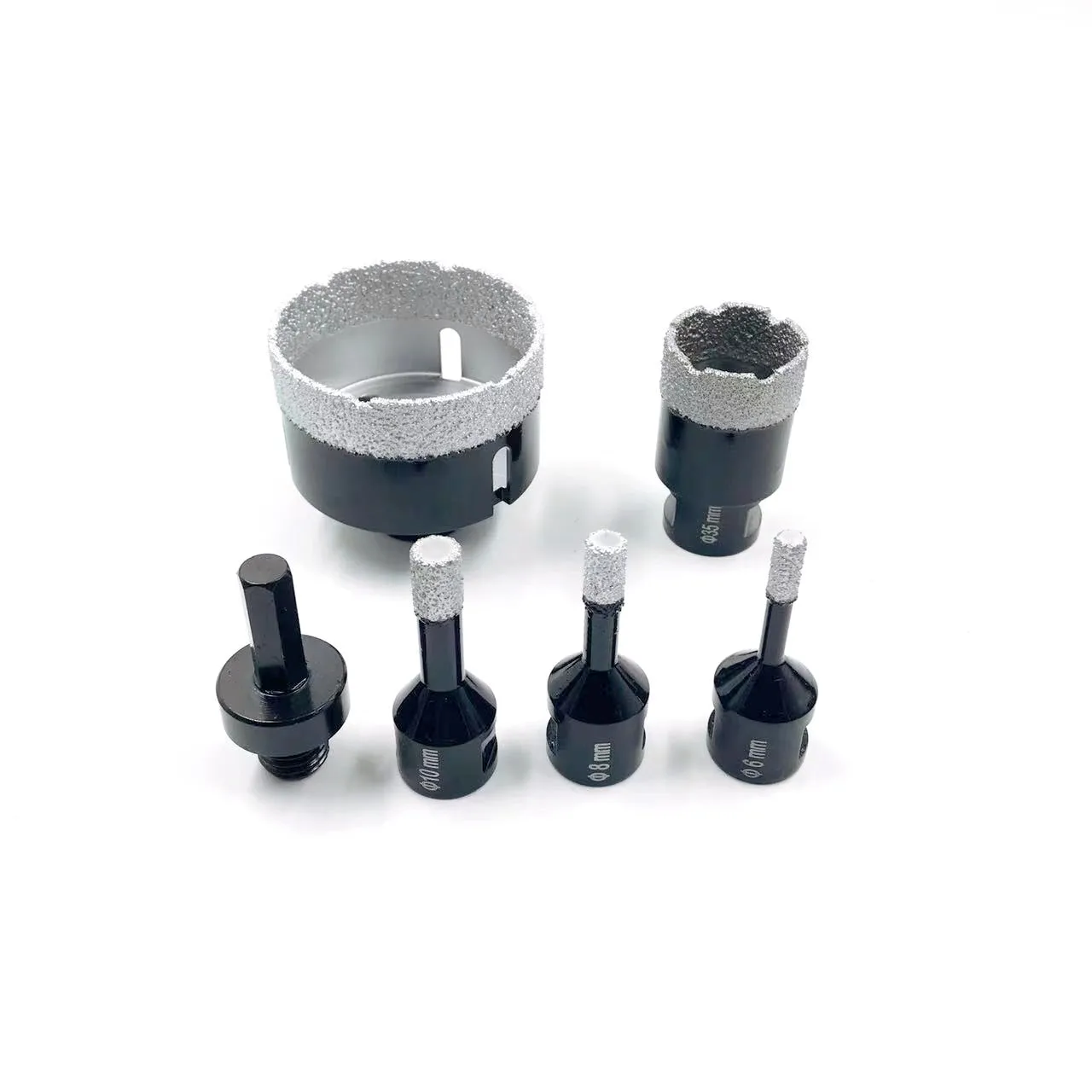 6/8/10/35/68/75 мм набор для сухого сверления резьбы M14 паяная пила для отверстий керамическая плитка гранит мрамор витрифицированный кирпичный сверлильный инструмент адаптер 
6/8/10/35/68/75 мм набор для сухого сверления резьбы M14 паяная пила для отверстий керамическая плитка гранит мрамор витрифицированный кирпичный сверлильный инструмент адаптер