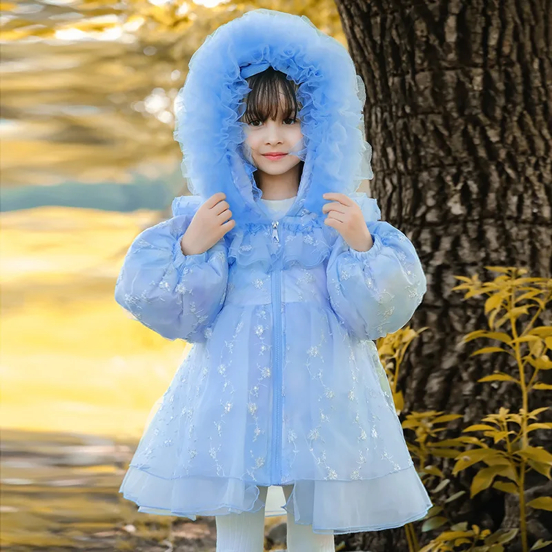 Baby Girl Sweet Lolita Down Jackets Winter Little Girls Warm Coat Embroidery Princess Kids Girl Winter Outerwear
Baby Girl Sweet Lolita Down Jackets Winter Little Girls Warm Coat Embroidery Princess Kids Girl Winter Outerwear