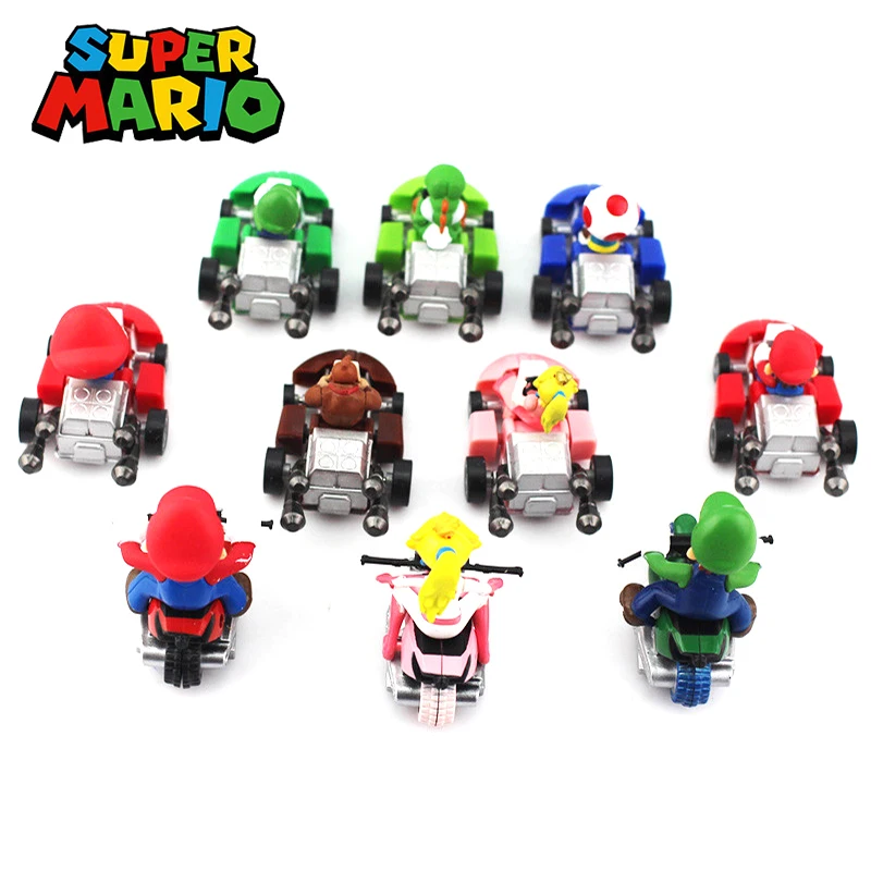 10pcs Game Super Mario Bros Cartoon Racing Pull Back Cars Toys Anime Figures Mario Luigi Bowser Mushroom Kids Ation Figure Gifts
10pcs Game Super Mario Bros Cartoon Racing Pull Back Cars Toys Anime Figures Mario Luigi Bowser Mushroom Kids Ation Figure Gifts