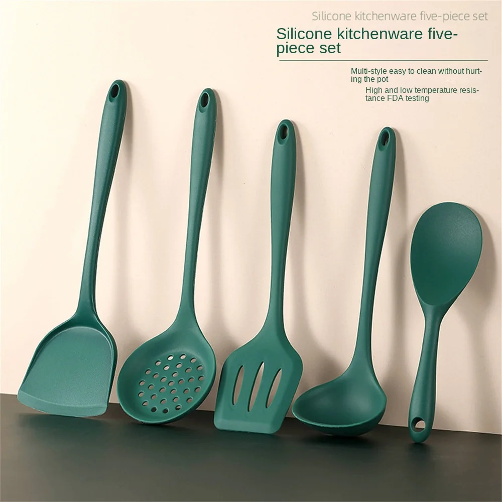 Heat Resistant Handle Spatula Spoon Silicone Kitchenware Non-stick 5pcs/set Cookware Kitchen Tools Kitchen Cooking Tool Set
Heat Resistant Handle Spatula Spoon Silicone Kitchenware Non-stick 5pcs/set Cookware Kitchen Tools Kitchen Cooking Tool Set