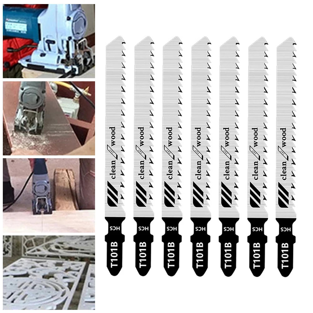 5pcs T101B HCS Jig Saw Blades Woodworking Wood Plastic Plywood Fast Cutting Tools Jigsaw Blades Power Tool
5pcs T101B HCS Jig Saw Blades Woodworking Wood Plastic Plywood Fast Cutting Tools Jigsaw Blades Power Tool