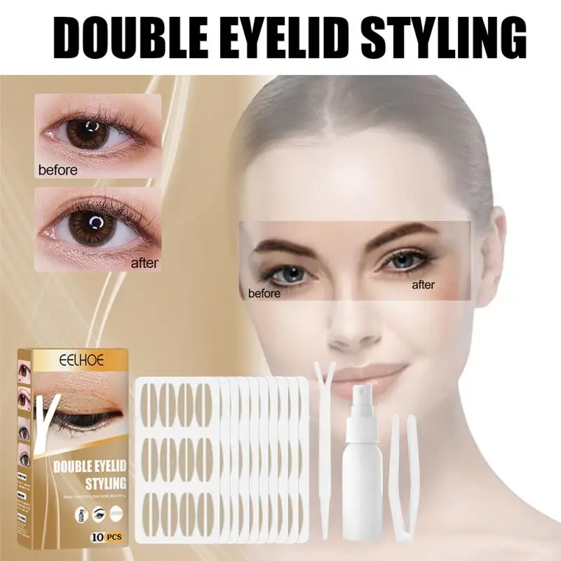 Eelhoe Invisible Double Eyelid Tape 10PCS Self-Adhesive Lace Mesh Eyelid Stickers Waterproof Fiber Stickers Eyelid Makeup Tools
Eelhoe Invisible Double Eyelid Tape 10PCS Self-Adhesive Lace Mesh Eyelid Stickers Waterproof Fiber Stickers Eyelid Makeup Tools