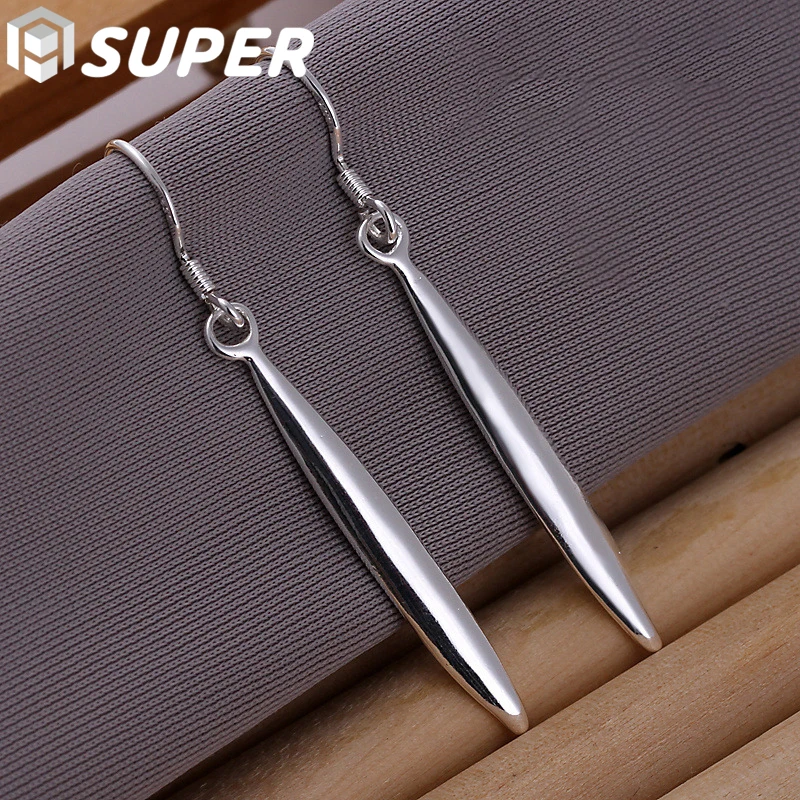 925 Sterling Silver Double Needle Drop Earrings For Woman Wedding Engagement Party Fashion Charm Jewelry
925 Sterling Silver Double Needle Drop Earrings For Woman Wedding Engagement Party Fashion Charm Jewelry