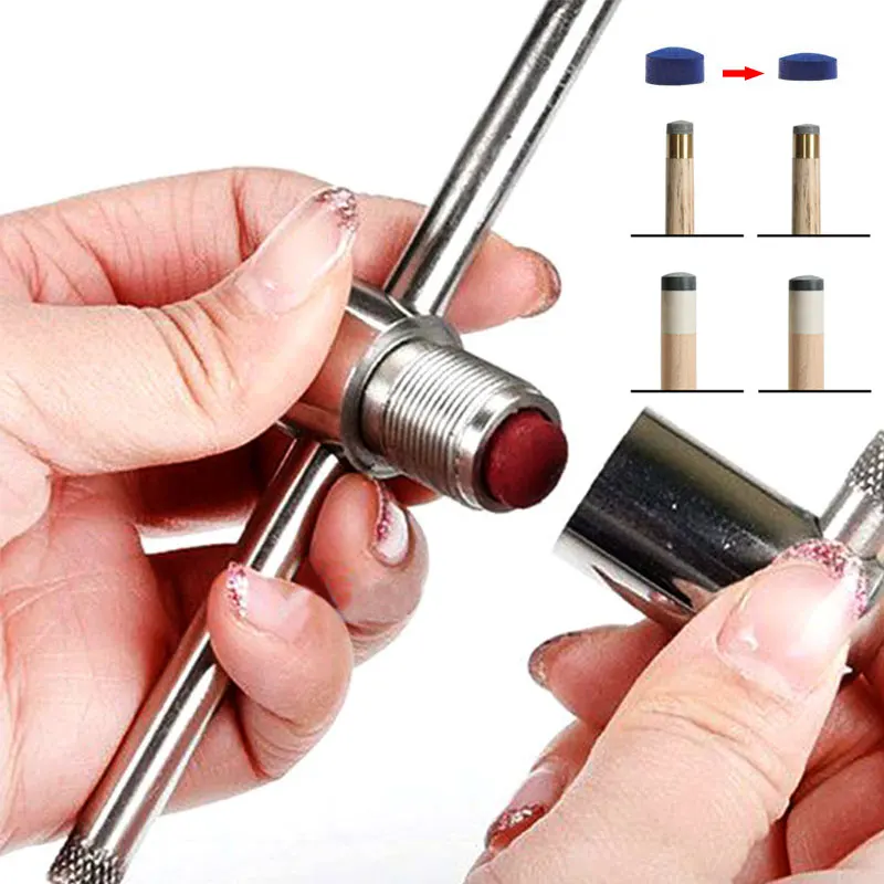 Billiard Cue Tip Press Shape Tool Stainless Steel Pool Snooker Cue Stick Tip 11mm 14mm Impact Maintaince Billiard Accessories
Billiard Cue Tip Press Shape Tool Stainless Steel Pool Snooker Cue Stick Tip 11mm 14mm Impact Maintaince Billiard Accessories