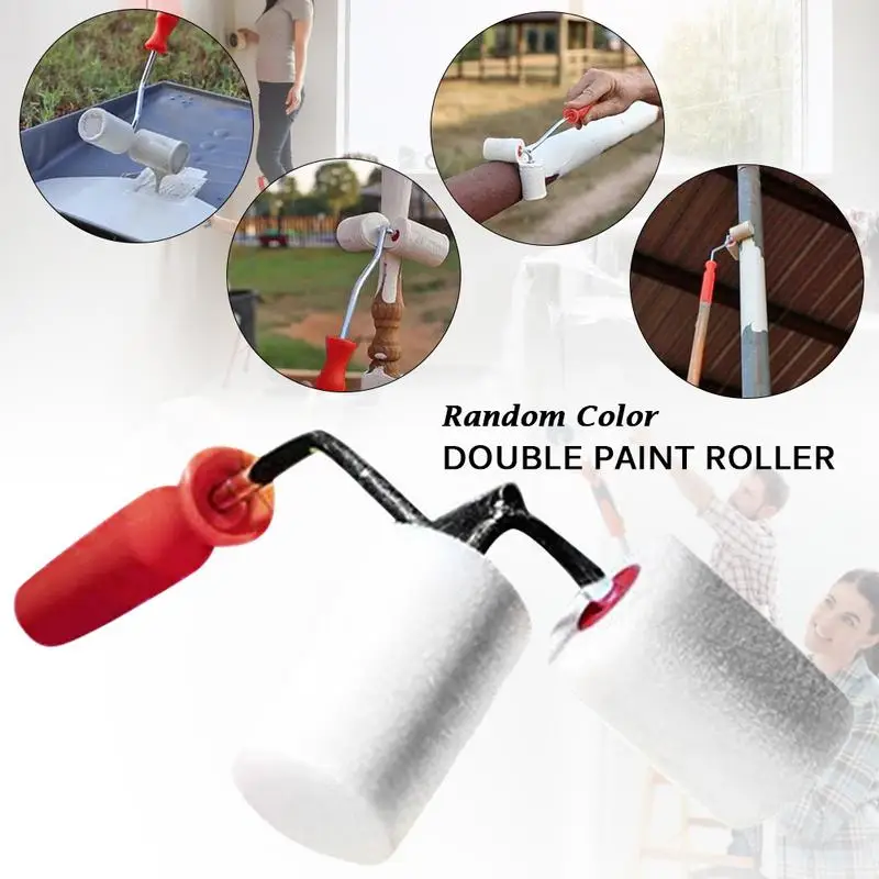 Double Sided Paint Roller Brush Roller Brush Painting Brushes Cylindrical Corner Painting Home Improvement Tools
Double Sided Paint Roller Brush Roller Brush Painting Brushes Cylindrical Corner Painting Home Improvement Tools