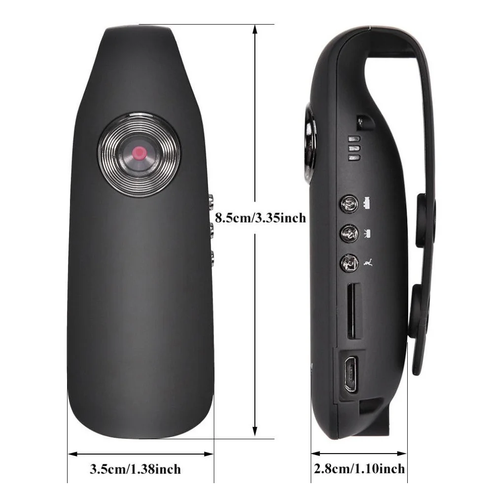 Мини Wi-Fi камера Full HD 1080P портативная полицейская видеокамера для тела Спортивная