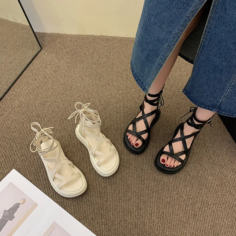 Roman Sandals Women's Summer 2022 Thick Soles Internet Celebrity Fashion Versatile Fairy Wind Retro Women's Sandals Large Size
Roman Sandals Women's Summer 2022 Thick Soles Internet Celebrity Fashion Versatile Fairy Wind Retro Women's Sandals Large Size
