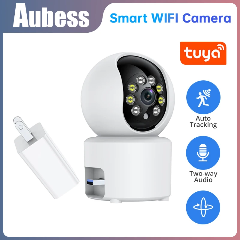 Tuya IP Camera 2MP Smart Home Indoor WiFi Wireless Surveillance Camera Alexa Google Automatic Tracking CCTV Security Camera
Tuya IP Camera 2MP Smart Home Indoor WiFi Wireless Surveillance Camera Alexa Google Automatic Tracking CCTV Security Camera