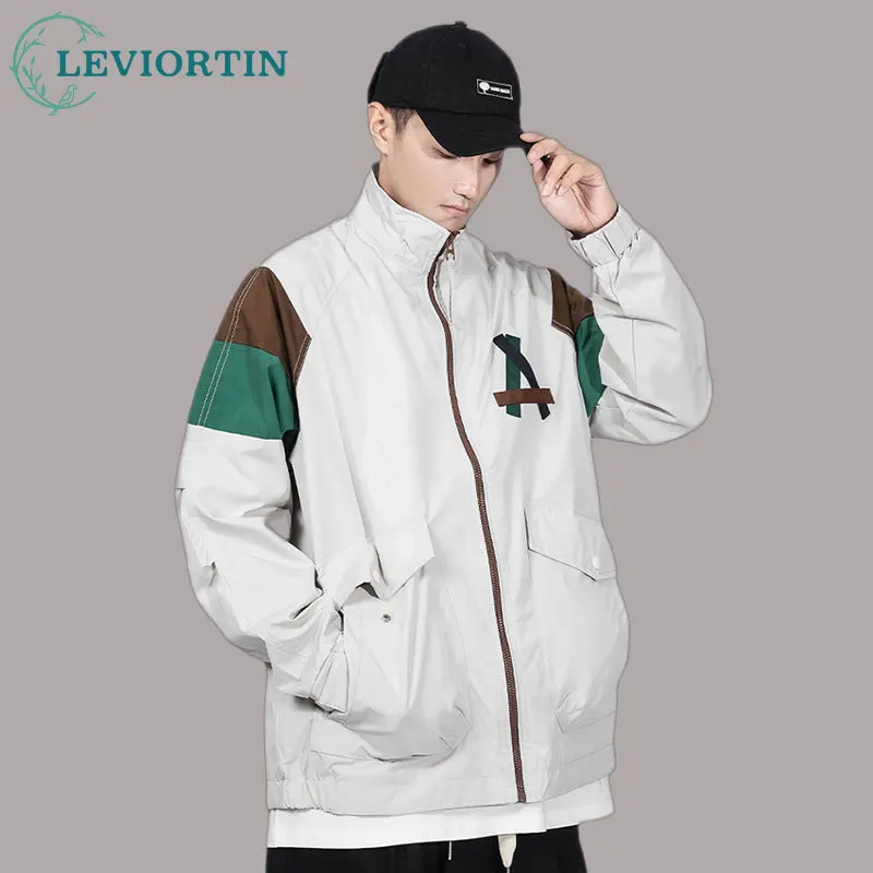 Streetwear Men Loose Oversize Outdoor Camping Windproof Stand Neck Jacket Autumn Harajuku Contrast Panel Letter Varsity Coats
Streetwear Men Loose Oversize Outdoor Camping Windproof Stand Neck Jacket Autumn Harajuku Contrast Panel Letter Varsity Coats