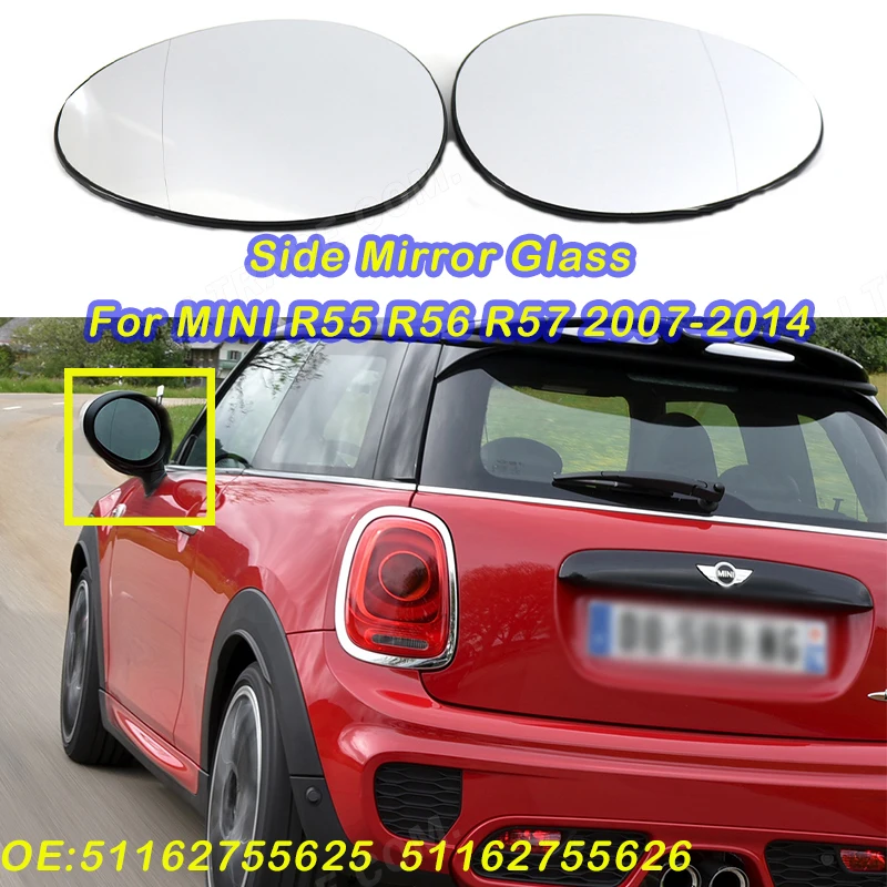Car Rearview Mirror Glass White Heated Wing Angle Side Mirrors For BWM MINI F55 F56 F57 2007-2014 Cars Accessories
Car Rearview Mirror Glass White Heated Wing Angle Side Mirrors For BWM MINI F55 F56 F57 2007-2014 Cars Accessories