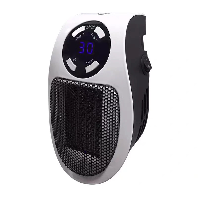 500W Fan Heater Mini Electric Space Heater Portable Wall Outlet Heater with LED Display Adjustable Thermostat and Timer Mute
500W Fan Heater Mini Electric Space Heater Portable Wall Outlet Heater with LED Display Adjustable Thermostat and Timer Mute