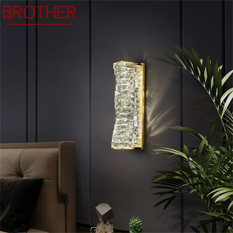 BROTHER Contemporary Luxury Wall Lamp Creative LED Lighting Scones Indoor Crystal Decorative Home Fixtures
BROTHER Contemporary Luxury Wall Lamp Creative LED Lighting Scones Indoor Crystal Decorative Home Fixtures