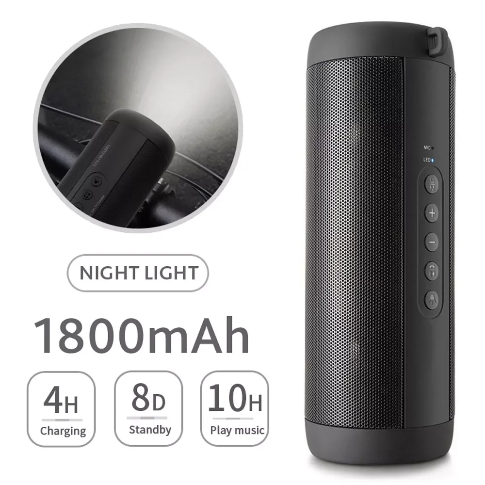 Bluetooth Music Bass Speaker Waterproof Portable Outdoor LED Wireless Column Loudspeaker Support TF Card FM Radio Aux Input
Bluetooth Music Bass Speaker Waterproof Portable Outdoor LED Wireless Column Loudspeaker Support TF Card FM Radio Aux Input
