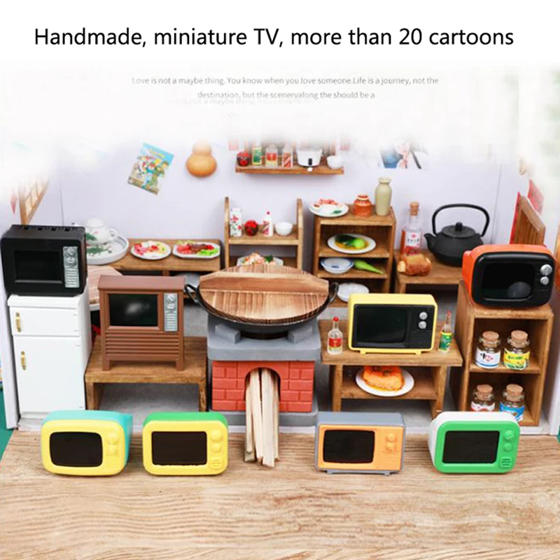 1:12 Dollhouse miniture TV can play Living Room Television Simulation Miniature Furniture Dollhouse Living Room Decoration
1:12 Dollhouse miniture TV can play Living Room Television Simulation Miniature Furniture Dollhouse Living Room Decoration