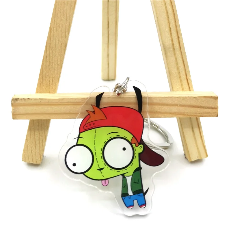 Кольцо для ключей Invader Zim, милый кулон, брелок для ключей, ювелирные изделия, женский брелок для ключей, детская игрушка, подарок
Кольцо для ключей Invader Zim, милый кулон, брелок для ключей, ювелирные изделия, женский брелок для ключей, детская игрушка, подарок