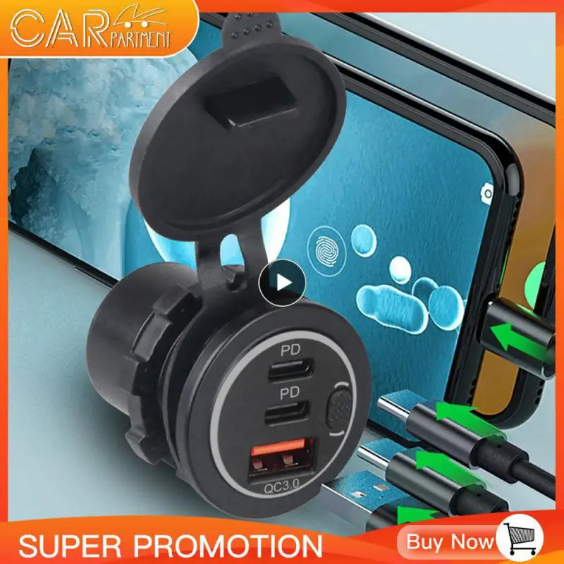 Qc3.0 Car Power Durable Dual Pd Flash Charging Belt Switch Car Charger Cigarette Lighter Car Accessories Car Power Adapter
Qc3.0 Car Power Durable Dual Pd Flash Charging Belt Switch Car Charger Cigarette Lighter Car Accessories Car Power Adapter