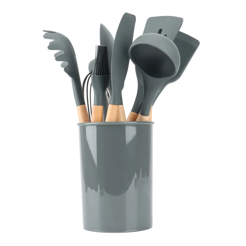 Silicone Utensil Heat Resistance Kitchenware Spatula Soup Spoon Kitchen Tool (12 Pcs)
Silicone Utensil Heat Resistance Kitchenware Spatula Soup Spoon Kitchen Tool (12 Pcs)