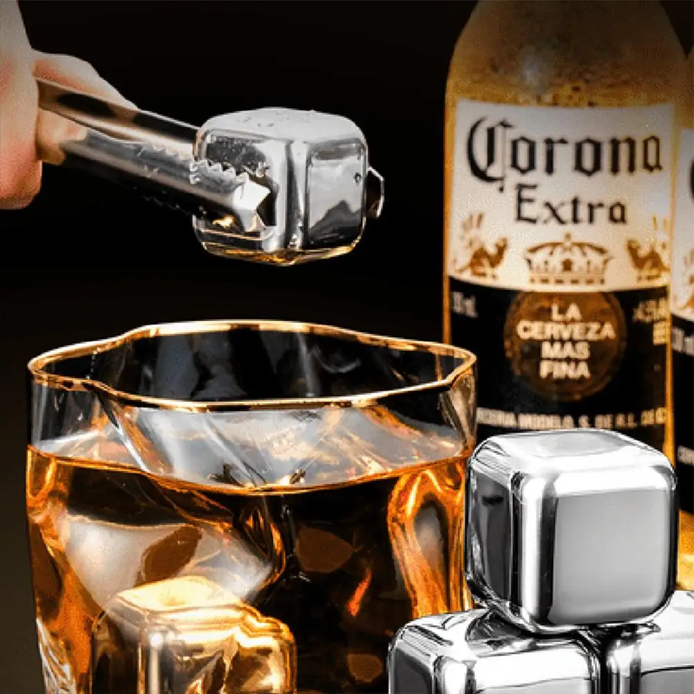 1pc Reusable Ice Cubes Rust-proof Ice Tartar Ice Grains Stainless Steel Whiskey Chilling Stones Quick Cooling Tool
1pc Reusable Ice Cubes Rust-proof Ice Tartar Ice Grains Stainless Steel Whiskey Chilling Stones Quick Cooling Tool