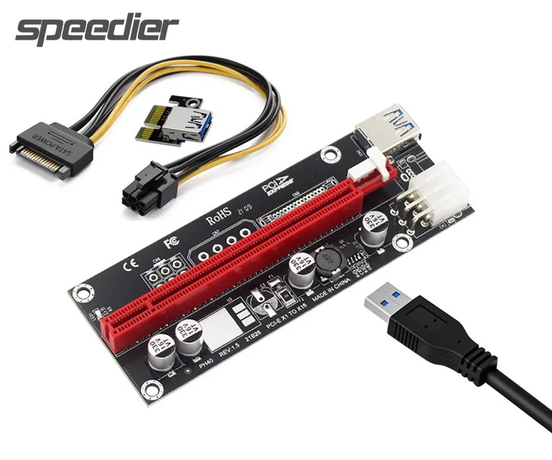 PCI-E Райзер-карта PCIE PCI Express 1x до 16x расширитель адаптер USB 3,1 кабель 15P SATA 4Pin 6Pin внешние силовые карты расширения GPU
PCI-E Райзер-карта PCIE PCI Express 1x до 16x расширитель адаптер USB 3,1 кабель 15P SATA 4Pin 6Pin внешние силовые карты расширения GPU