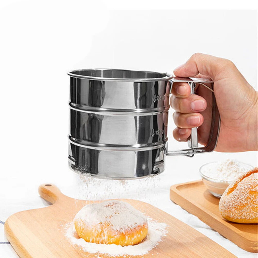 Flour Sieve Kitchen Accessories Stainless Steel Handheld Cake Baking Powder Sieve Kitchen Utensils Bakeware Baking Accessories
Flour Sieve Kitchen Accessories Stainless Steel Handheld Cake Baking Powder Sieve Kitchen Utensils Bakeware Baking Accessories
