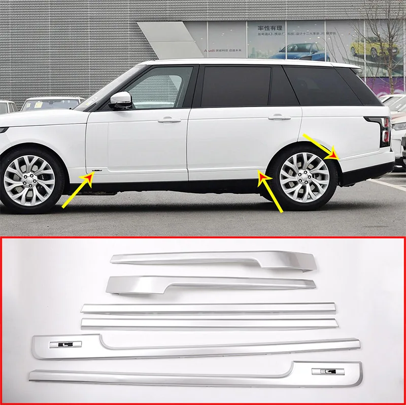 For Land rover Range Rover Vogue LR405 2014-2017 ABS Side Decoration Strip Trim Base and long Wheelbase Replacement Parts
For Land rover Range Rover Vogue LR405 2014-2017 ABS Side Decoration Strip Trim Base and long Wheelbase Replacement Parts