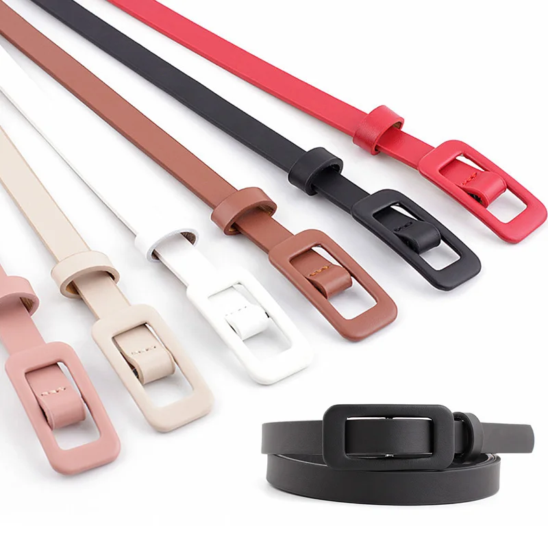 New Candy Color Shiny PU Leather Narrow Waist Belts For Women Thin Waistband Pin Buckle Straps Dress Accessories Multicolor Belt
New Candy Color Shiny PU Leather Narrow Waist Belts For Women Thin Waistband Pin Buckle Straps Dress Accessories Multicolor Belt