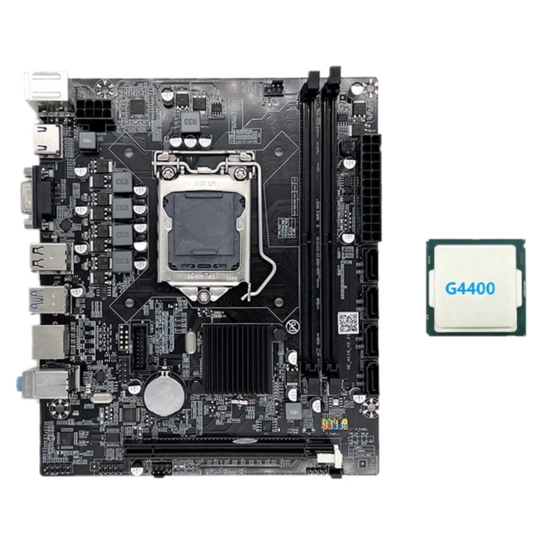 H110 Computer Motherboard LGA1151 Supports Celeron G3900 G3930 Series CPU Supports DDR4 Memory With G4400 CPU
H110 Computer Motherboard LGA1151 Supports Celeron G3900 G3930 Series CPU Supports DDR4 Memory With G4400 CPU