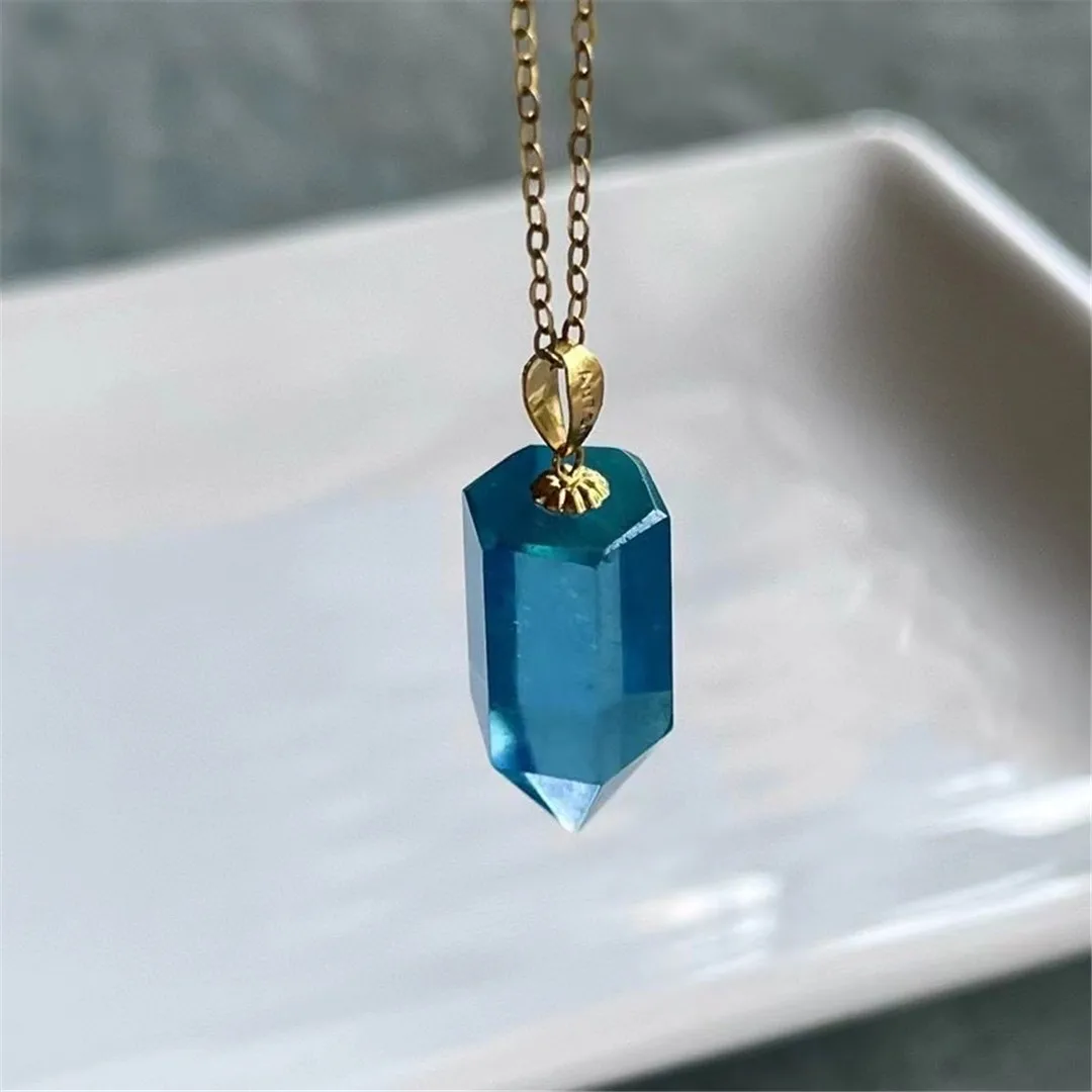Natural Blue Aquamarine Crystal Pendant 18K Gold Jewelry For Women Man Beauty Love Gift Reiki Gemstone 19x9mm Beads Stone AAAAA
Natural Blue Aquamarine Crystal Pendant 18K Gold Jewelry For Women Man Beauty Love Gift Reiki Gemstone 19x9mm Beads Stone AAAAA
