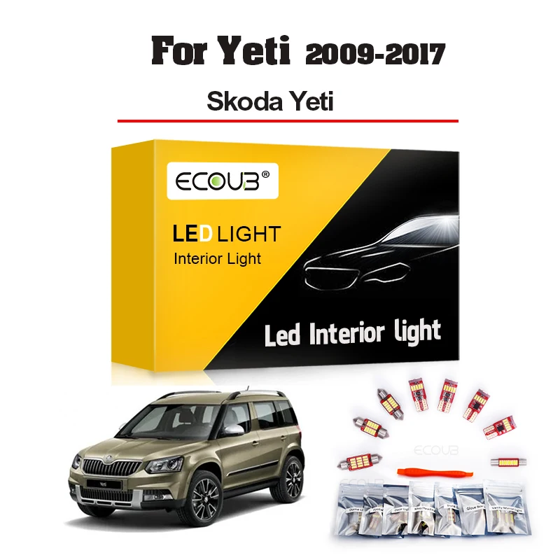 Комплект светодиодного освещения для салона Skoda Yeti 5L 2009 2010 2011 2012 2013 2014 2016 2017
Комплект светодиодного освещения для салона Skoda Yeti 5L 2009 2010 2011 2012 2013 2014 2016 2017
