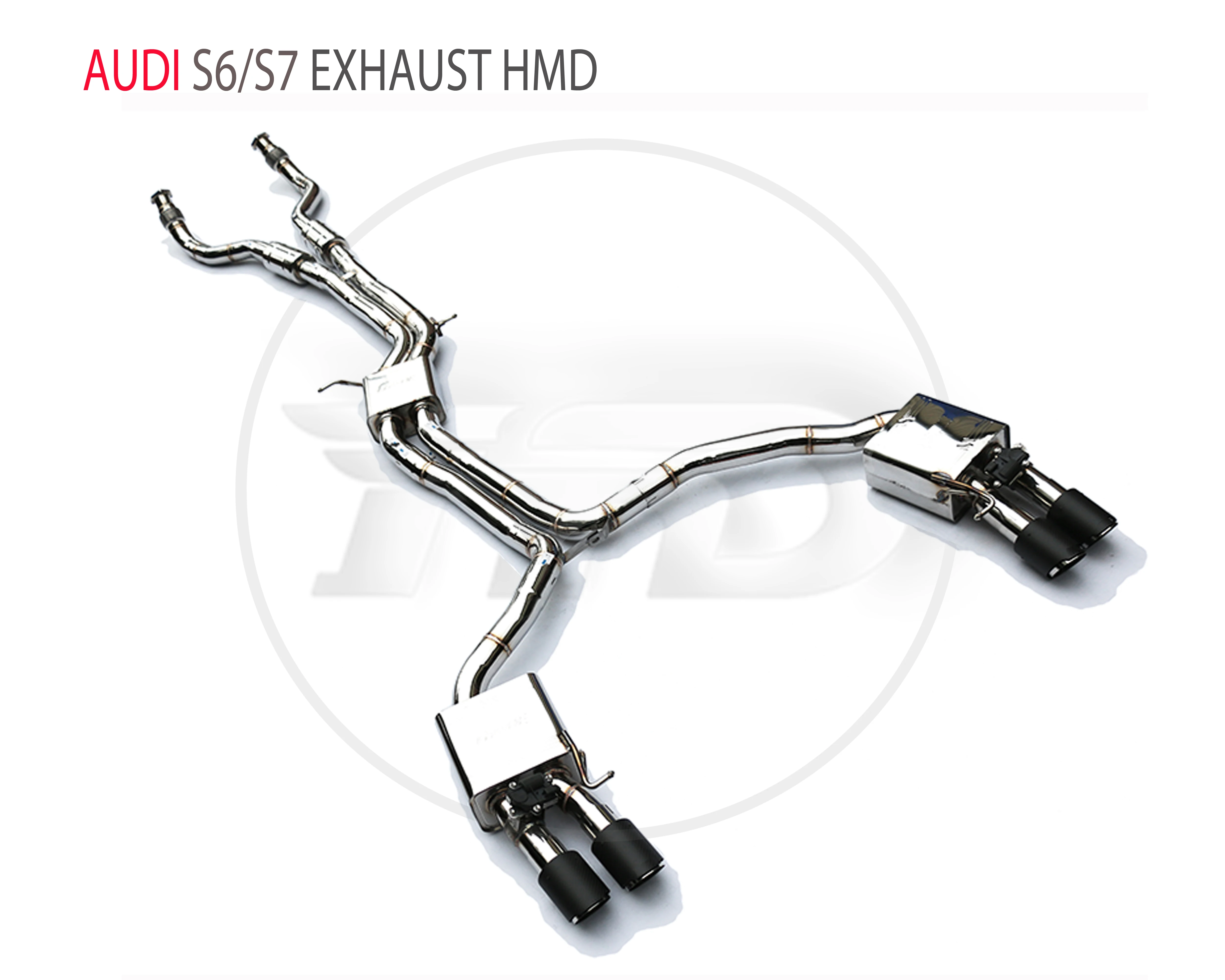 HMD Stainless Steel Exhaust System Manifold Downpipe is Suitable for Audi S6 S7 S8 Auto Modification Electronic Valve
HMD Stainless Steel Exhaust System Manifold Downpipe is Suitable for Audi S6 S7 S8 Auto Modification Electronic Valve
